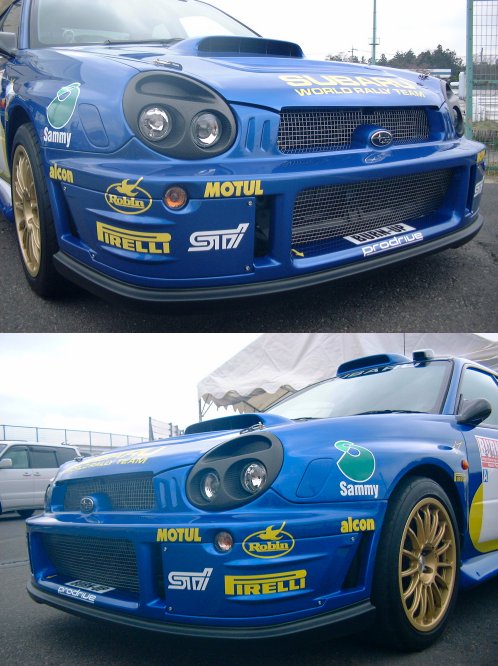 グリル一体型WRC’01-02フロントバンパー フォグカバー右 【GD】【ないる屋】