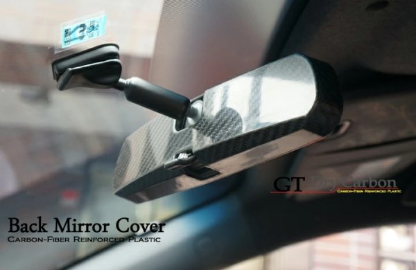 画像2: ルームミラーカバー 【BE/BH/GD/GG/GR/GV/GH/GE/YA/SH】【GT-DRY】【S-CRAFT】 (2)