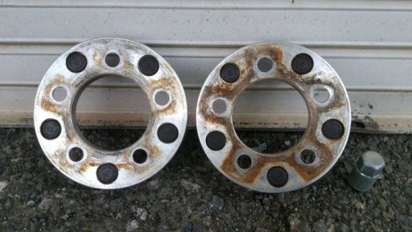 画像2: 【中古】PCDチェンジャー PCD100/5H→PCD114.3/5H 15mm 2枚セット【汎用】【メーカー不明】 (2)