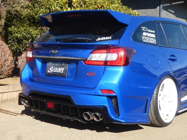 スバル　WRX　カーボン製　リアアンダースプリッタースポイラー AXIS-PARTS ドライカーボン製 リアアンダーブレード のパーツ